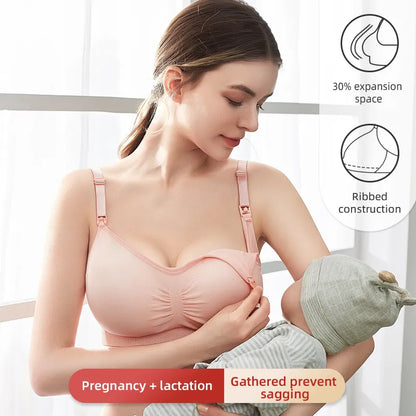 High Quality plus Size Nursing Bra Breathable Women Breastfeeding Underwear Seamless Maternity Bra Push Up