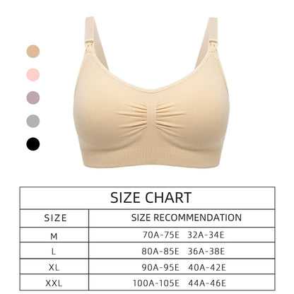 High Quality plus Size Nursing Bra Breathable Women Breastfeeding Underwear Seamless Maternity Bra Push Up